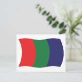 Carte postale du drapeau de Mars (Debout devant)