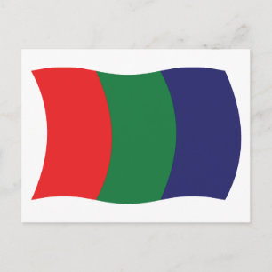 Carte postale du drapeau de Mars