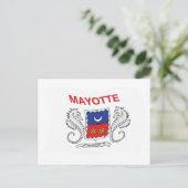Carte postale du drapeau de Mayotte (Debout devant)