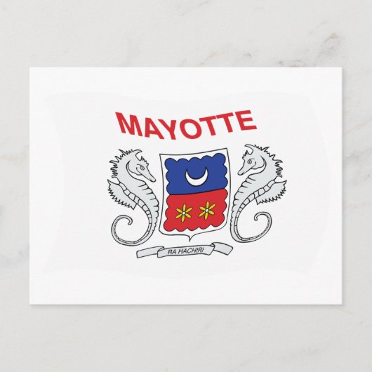 Carte postale du drapeau de Mayotte (Devant)