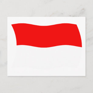 Carte postale du drapeau de Monaco