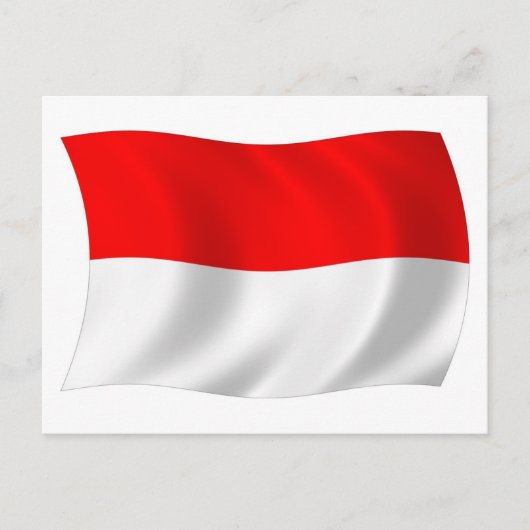 Carte postale du drapeau de Monaco (Devant)