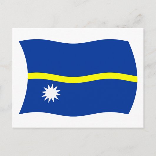 Carte postale du drapeau de Nauru (Devant)