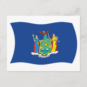 Carte postale du drapeau de New York