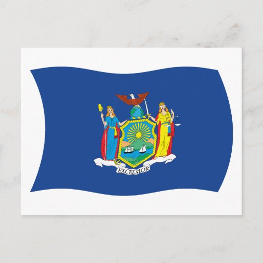 Carte postale du drapeau de New York (Devant)