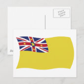 Carte postale du drapeau de Nioué (Devant / Derrière)
