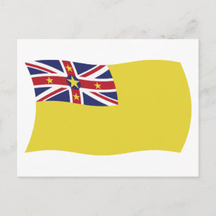 Carte postale du drapeau de Nioué