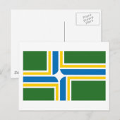 Carte postale du drapeau de Portland (Devant / Derrière)
