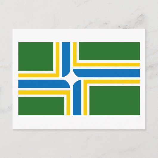 Carte postale du drapeau de Portland (Devant)