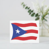 Carte postale du drapeau de Porto Rico (Debout devant)