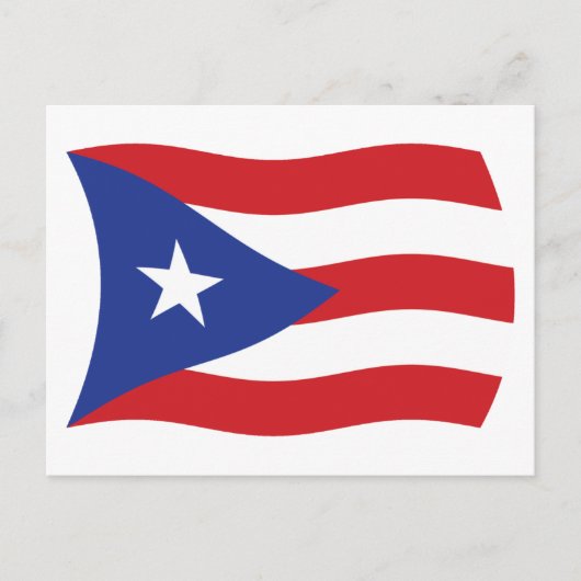 Carte postale du drapeau de Porto Rico (Devant)