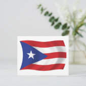 Carte postale du drapeau de Porto Rico (Debout devant)