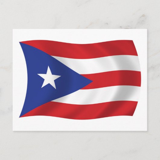 Carte postale du drapeau de Porto Rico (Devant)