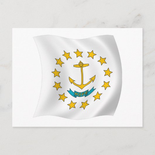 Carte postale du drapeau de Rhode Island (Devant)