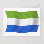 Carte postale du drapeau de Sierra Leone (Devant)