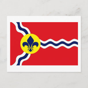 Carte postale du drapeau de St. Louis