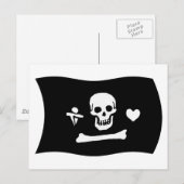 Carte postale du drapeau de Stede Bonnet (Devant / Derrière)
