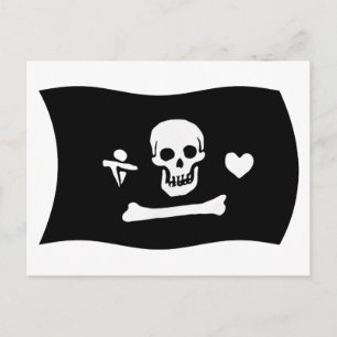 Carte postale du drapeau de Stede Bonnet