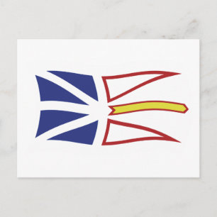 Carte postale du drapeau de Terre-Neuve-et-Labrado