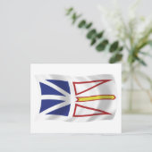 Carte postale du drapeau de Terre-Neuve-et-Labrado (Debout devant)