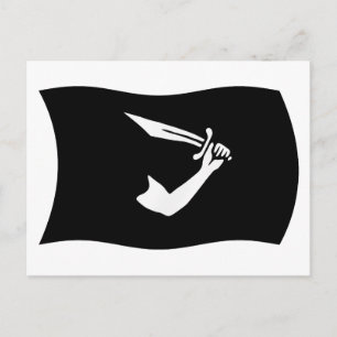 Carte postale du drapeau de Thomas Tew