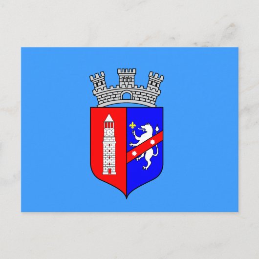 Carte postale du drapeau de Tirana, Albanie (Devant)