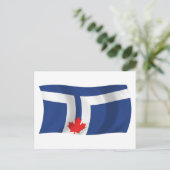 Carte postale du drapeau de Toronto (Debout devant)