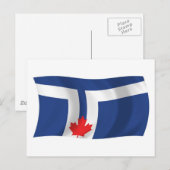 Carte postale du drapeau de Toronto (Devant / Derrière)