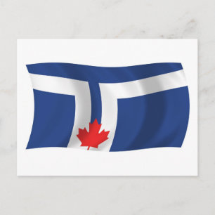 Carte postale du drapeau de Toronto