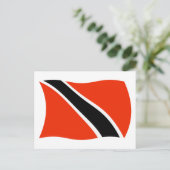 Carte postale du drapeau de Trinité-et-Tobago (Debout devant)