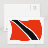 Carte postale du drapeau de Trinité-et-Tobago (Devant / Derrière)