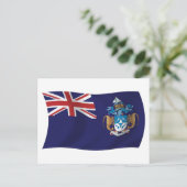 Carte postale du drapeau de Tristan da Cunha (Debout devant)