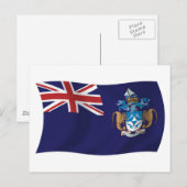 Carte postale du drapeau de Tristan da Cunha (Devant / Derrière)
