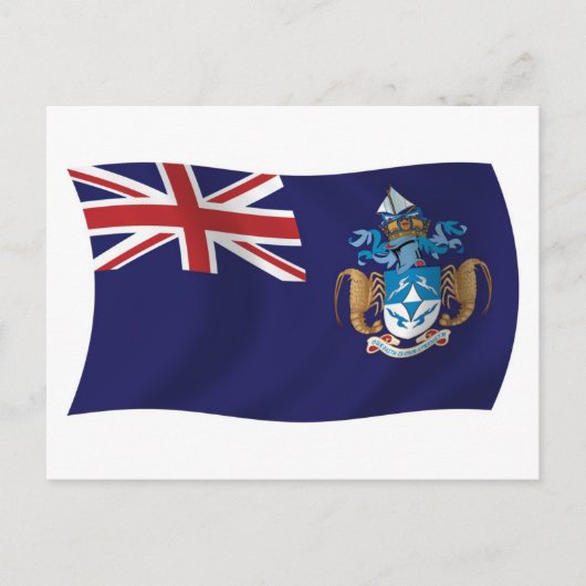 Carte postale du drapeau de Tristan da Cunha (Devant)