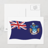 Carte postale du drapeau de Tristan da Cunha (Devant / Derrière)