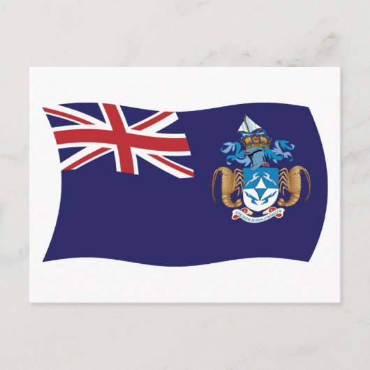 Carte postale du drapeau de Tristan da Cunha (Devant)