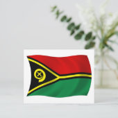 Carte postale du drapeau de Vanuatu (Debout devant)