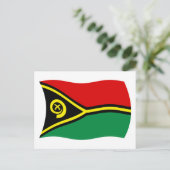 Carte postale du drapeau de Vanuatu (Debout devant)
