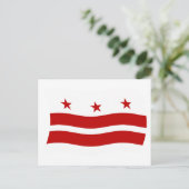 Carte postale du drapeau de Washington D.C. (Debout devant)