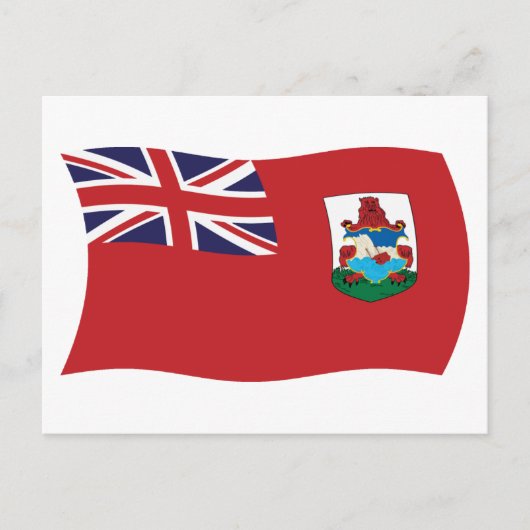 Carte postale du drapeau des Bermudes (Devant)