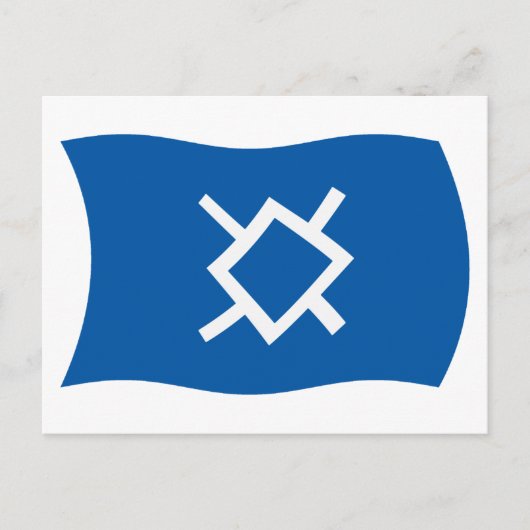 Carte postale du drapeau des Cheyennes du Nord (Devant)