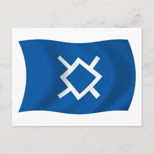 Carte postale du drapeau des Cheyennes du Nord (Devant)
