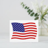 Carte postale du drapeau des États-Unis d'Amérique (Debout devant)