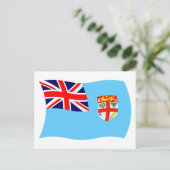 Carte postale du drapeau des Fidji (Debout devant)