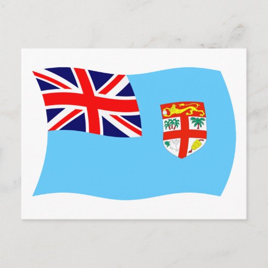 Carte postale du drapeau des Fidji (Devant)