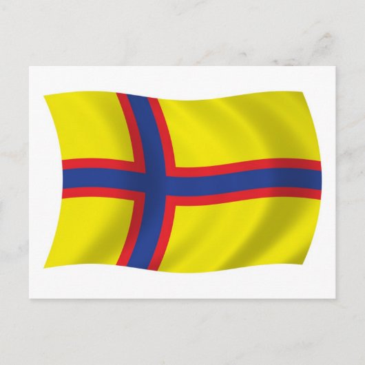 Carte postale du drapeau des Finnois ingriens (Devant)