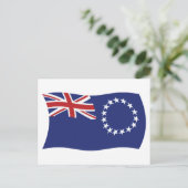 Carte postale du drapeau des îles Cook (Debout devant)