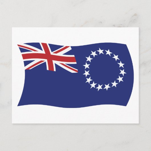 Carte postale du drapeau des îles Cook (Devant)