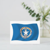 Carte postale du drapeau des Îles Mariannes du Nor (Debout devant)