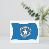 Carte postale du drapeau des Îles Mariannes du Nor (Debout devant)